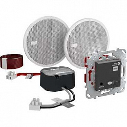 Unica top аудиосистема bluetooth, графит Schneider Electric. Вид 1