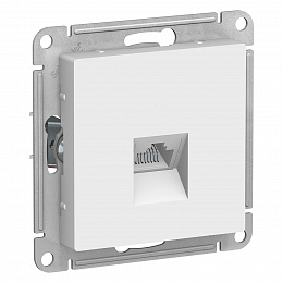 Розетка компьютерная RJ45, кат.5Е, механизм (белый) Atlas Design Systeme Electric. Вид 1