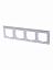 2514-94-507 Рамка 4-постовая с декоративной накладкой (альпийский белый) Basic 55 ABB. Вид 1.