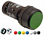 Кнопка L-MARK CP1-30B-11 черная без фиксации 1НО+1HЗ с текстом по запросу клиента ABB. Вид 1.