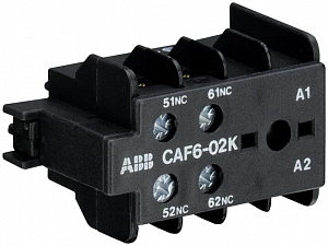 CAF6-02-K Контакт фронтальный 2Н3 для K(C)6 ABB. Вид 1