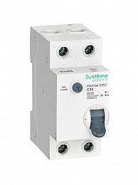 Дифф. автомат 1P+N, 32А, 30mA, тип A, 6kA (хар-ка C) City9 Systeme Electric. Вид 1