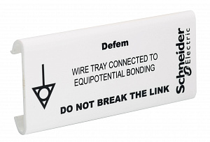 Табличка b44 с надписью equipot.bonding Schneider Electric. Вид 1