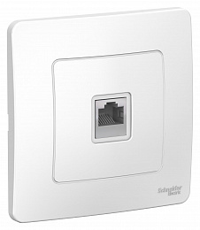 Розетка RJ45 компьютерная, С/У, в сборе (белый) Blanca Systeme Electric. Вид 1