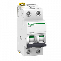 iC60N 2P 32А Автоматический выключатель 2-полюсный, 32А, 6кА (хар-ка C) Schneider Electric. Вид 1