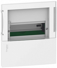 Щит встраиваемый на 6 модулей IP40 белый с прозрачной дверью Mini pragma Schneider Electric. Вид 1