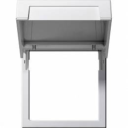 Монтажная рамка с крышкой (белый глянцевый) System 55 Gira. Вид 1