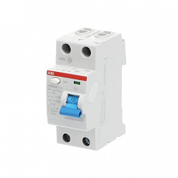 F202 A-S 63/300 Блок утечки тока 2-полюсный, 63A, 300mA, тип А-S (УЗО) ABB. Вид 1