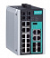 18-портовый управляемый коммутатор: 12х10/100 BaseT Ethernet, 4 комбо-порта Gigabit Ethernet, 2х100BaseFX, -10...+60С MOXA. Вид 1.