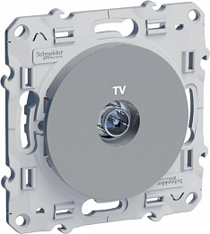 Розетка TV (алюминий) Odace Schneider Electric. Вид 1