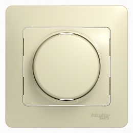 Светорегулятор (диммер) LED, RC, 630Вт/ВА, в сборе (бежевый) Glossa Systeme Electric. Вид 1
