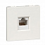 Розетка компьютерная RJ45 для каб. кан. (белый RAL9010) W45 Systeme Electric. Вид 1.