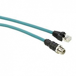 Соединит.кабель ethernet 3 м, rj45, m12, ip67 Schneider Electric. Вид 1