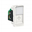 Розетка компьютерная, RJ45, одиночная, кат. 5е STP, 1 модуль (белый) Unica Modular Schneider Electric. Вид 1.