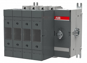 Рубильник OS125GD22N2P с ручкой под предохранители DIN-00 ABB. Вид 1