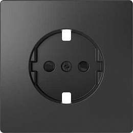 Центральная накладка для Механизма розетки (антрацит) Merten D-Life Schneider Electric. Вид 1