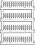 Маркировка MG-CPM-12 46391 (4,2x6 WH) для клемм других производителей, 4,2 x 6 мм, 56 маркеров в карте, 1960 маркеров в упаковке TYC. Вид 1.