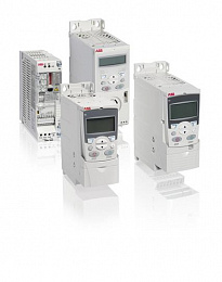 ACS55-01E-04A3-2 Устр-во автомат. регулирования, 0.75 кВт, 220В, 1 фаза, IP20, с фильтром ЭМС ABB. Вид 1