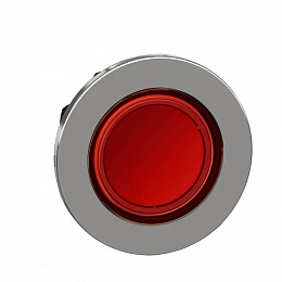 головка кнопки 22мм красная, с подсветкой, задержкой, заподлицо, металл Schneider Electric. Вид 1