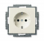 23 EUC-96-507 Розетка SCHUKO 16А 250В, с винтовыми клеммами (chalet-white) Basic 55 ABB. Вид 1.