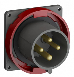 Вилка с прямым фланцем easy&safe 332ebu6w,32a,3p+e,ip67,6ч ABB. Вид 1