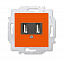 5014H-A00040 66W USB зарядка двойная, Levit, оранжевый ABB. Вид 1.