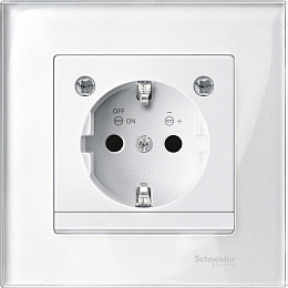 Рамка 1-постовая, sm (стекло бриллиант) Merten M-Elegance Schneider Electric. Вид 1