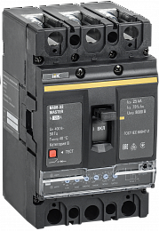 ВА88-32 3Р 125А Автоматический выключатель 3-полюсный, 125А, 35кА с электронным расцепителем MASTER ИЭК. Вид 1