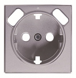 8588.3 PL Накладка для розетки SCHUKO с 2хUSB ЗУ, арт.8188.3, серия SKY, серебряный ABB. Вид 1