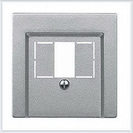 Центральная плата для телекоммуникационных розеток (алюминий) Merten Schneider Electric. Вид 1