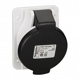 Розетка панельная, угловая винт 16a 3pe 480-500 IP44 Schneider Electric. Вид 1