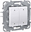 4-кноп. вык-ль с индикатором led, белый Schneider Electric. Вид 1.