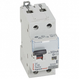 DX3 Дифф. автомат 1P+N, 16A, 300mA, тип АC, 6kA (хар-ка C) Legrand. Вид 1