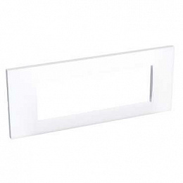 Рамка белая 3х45 горизонт. ral9003 Schneider Electric. Вид 1