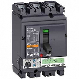 3п автом.выкл. m6.2e 100a nsx250r(200ка при 415в, 45ка при 690b) Schneider Electric. Вид 1
