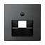 Центральная плата для Механизмов RJ45, х1 (антрацит) Merten Schneider Electric. Вид 1.