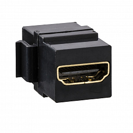 Разъем HDMI keystone для установки на суппорт Merten Schneider Electric. Вид 1