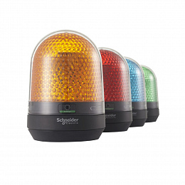 Сигнальный маяк зеленый 100мм 100 - 230 в ас led зуммер 70-90 дб Schneider Electric. Вид 1