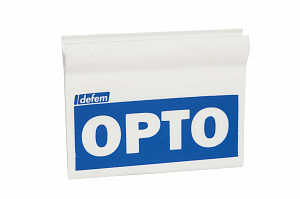 Табличка b40 с надписью opto Schneider Electric. Вид 1
