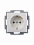 20 EUCKS-94-507 Розетка SCHUKO16А 250В, с защитными шторками (альпийский белый) Basic55 ABB. Вид 4.