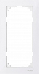 Рамка 2-постовая, sm б/перегородки, (полярный белый) Merten M-Pure Schneider Electric. Вид 1