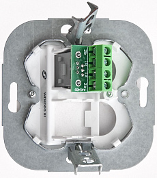 Розетка телефонная RJ11, механизм (шампань) Дуэт Schneider Electric. Вид 1