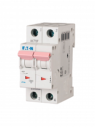 164833 PL6-D3/2 Автоматический выключатель 2-полюсный, 3А, 6kA (хар-ка D) Eaton. Вид 1