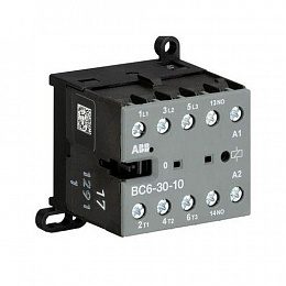 ВC6-30-10-01 Миниконтактор 3-х полюсный 9A катушка 24В DC ABB. Вид 1