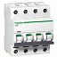 iC60N 4P 50А Автоматический выключатель 4-полюсный, 50А, 6кА (хар-ка C) Schneider Electric. Вид 1.
