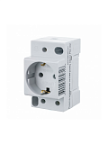 РМ-102 Розетка модульная на DIN-рейку 2P+PEN 16A 220В DEKraft DEKraft