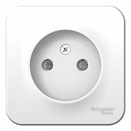 Розетка без заземления со шторками, О/У, изол.пл., 16А, 250В (белый) Blanca Systeme Electric. Вид 1