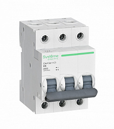 Автоматический выключатель 3-полюсный, 6А, 4.5kA (хар-ка C) City9 Systeme Electric. Вид 1