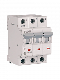 194793 HL-C25/3 Автоматический выключатель 3-полюсный, 25А, 4,5kA (хар-ка C) Eaton. Вид 1