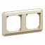 Рамка 2-постовая (бежевый) Merten M-Trend Schneider Electric. Вид 1.